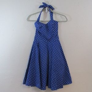 Heart & Roses Woman's Halter Top Skater Dress